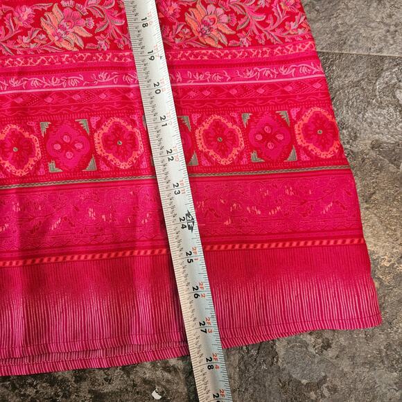 Cerrie Floral Slip Dress Pink Boho Y2K Sundress Spaghetti Strap S - Picture 6 of 7